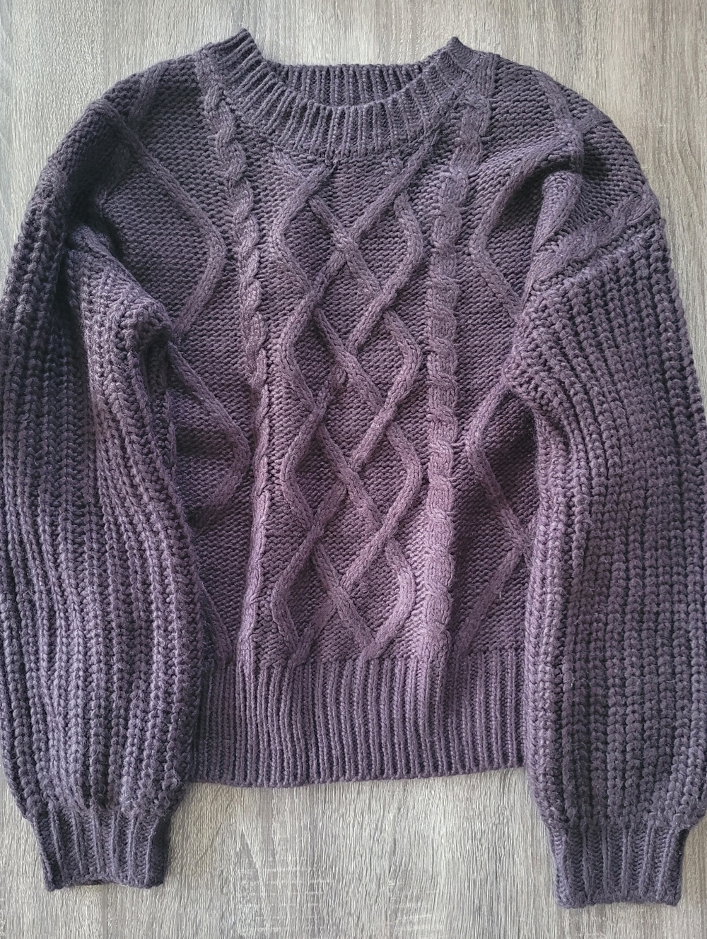 Forever 21 Black Cable Knit Sweater